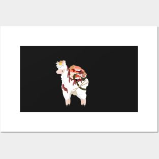 Deluxe Sushi Llama Posters and Art